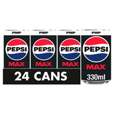 Pepsi Max No Sugar Cola PMP Can 330ml (Case of 24)  Honesty Sales U.K